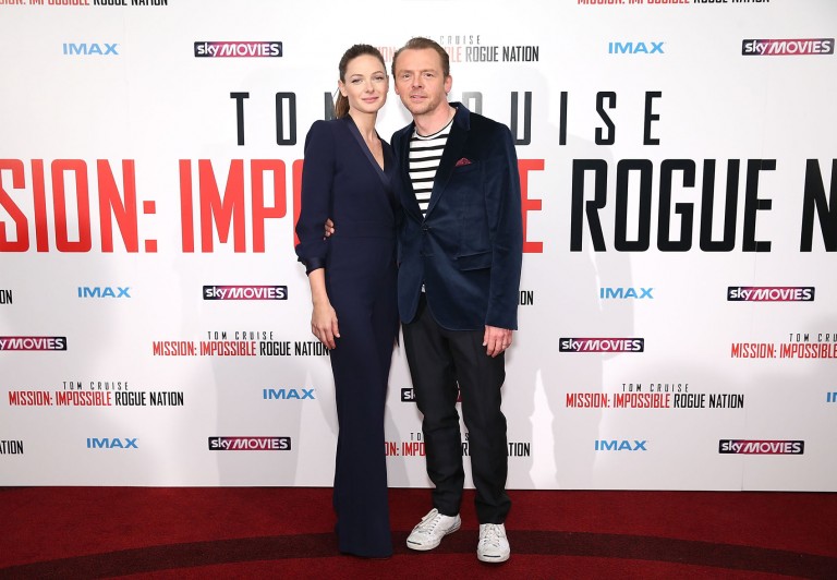 Rebecca Ferguson & Simon Pegg @ UK Fan Screening MISSION IMPOSSIBLE – ROGUE NATION