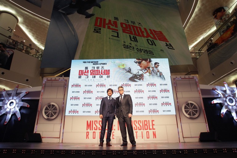 Tom Cruise & Christopher McQuarrie @ Seoul Premiere MISSION IMPOSSIBLE – ROGUE NATION