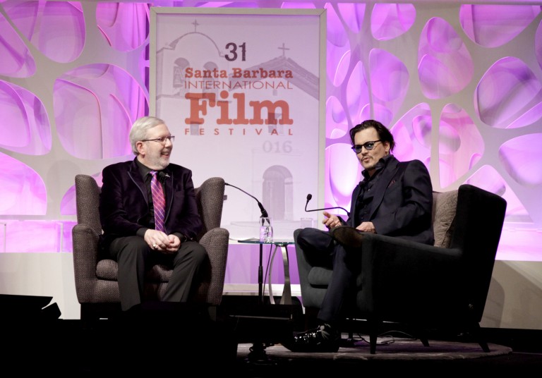 Leonard Maltin Interviews Johnny Depp @SBIFF 16