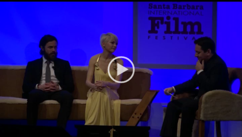 The stars of MANCHESTER BY THE SEA Michelle Williams & Casey Affleck receive the 2017 Santa Barbara Int’l Film Festival Cinema Vanguard Award. The Hollywood Reporter’s Scott Feinberg moderated a candid & revealing conversation with the actors on Sun, February 5th @ the Arlington Theatre.