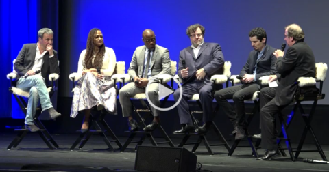 Directors Barry Jenkins (MOONLIGHT), Damien Chazelle (LA LA LAND), Denis Villeneuve (ARRIVAL), Kenneth Lonergan (MANCHESTER BY THE SEA) & Ava DuVernay (13TH) the 2017 Outstanding Directors of the Year Award on Tues, February 7th in Santa Barbara @ the Arlington Theatre. Pete Hammond of DEADLINE spoke with the directors.